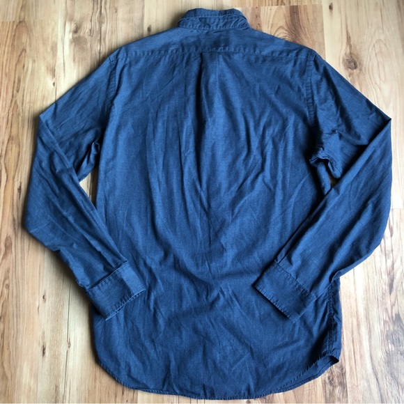 OLD NAVY Shirt Slim Fit Button Down Long Sleeve Blue Small Men’s - Picture 2 of 16
